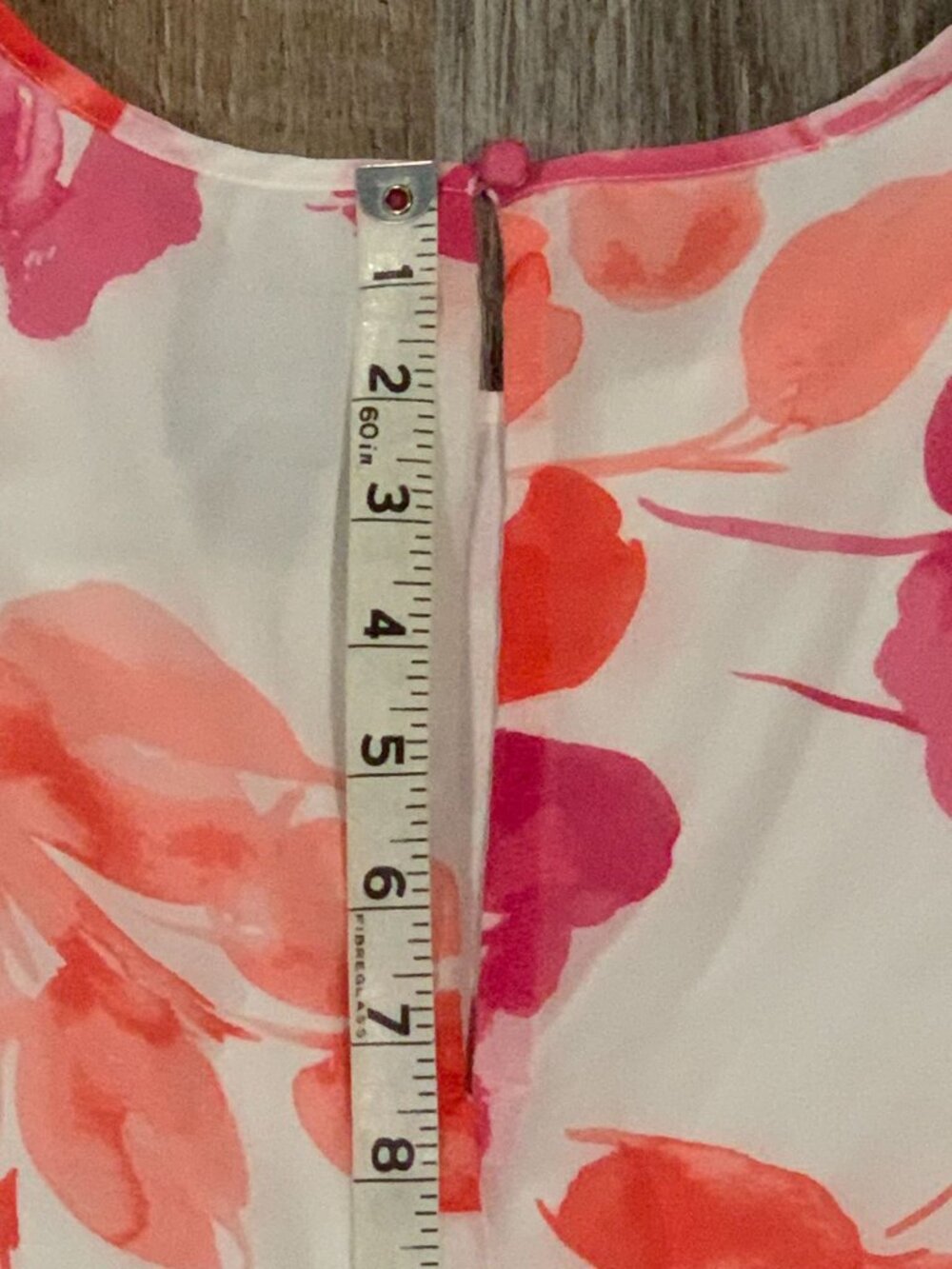 JH Jessica Howard Sleeveless Shift Dress Sz 14 Floral Lined Keyhole Pink Orange - Picture 13 of 16
